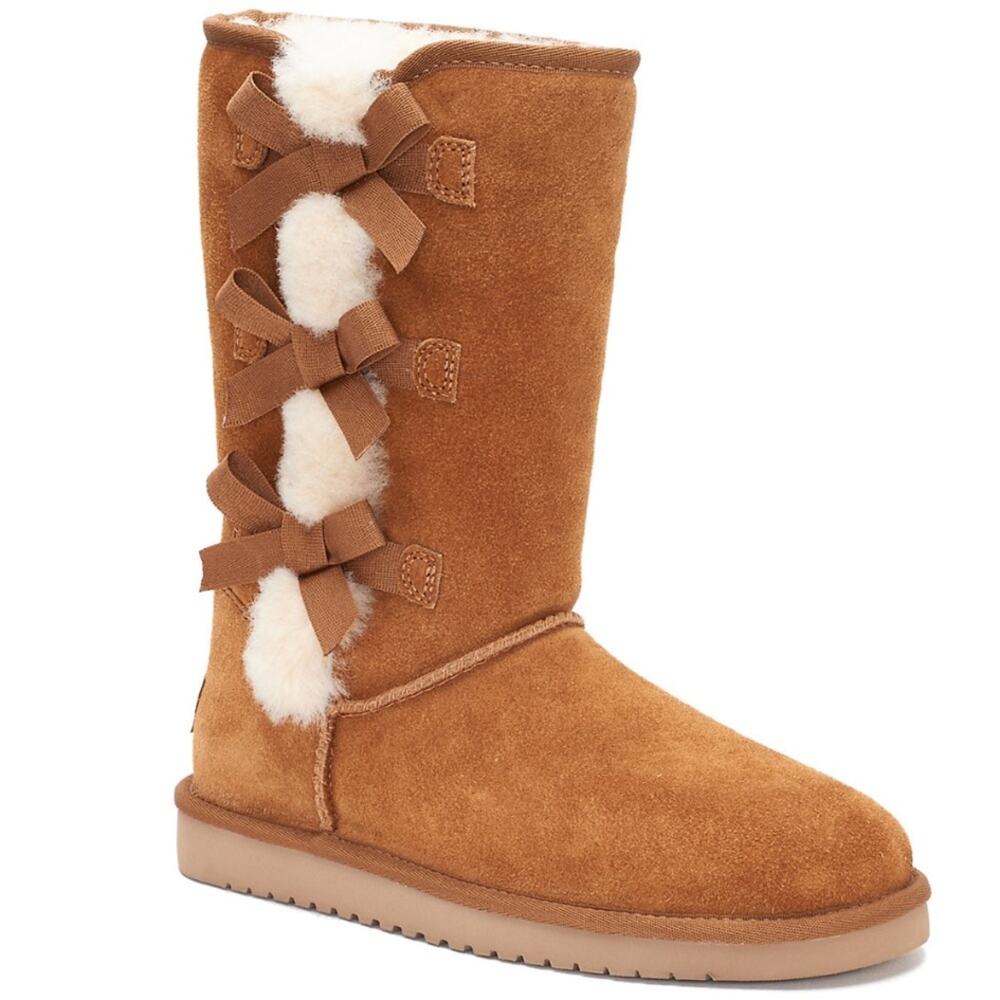 Koolaburra by UGG Victoria winter boots tan suede size 5 shearling